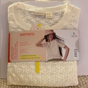 Esmara Women's Cream Lace Crew Neck Sweater